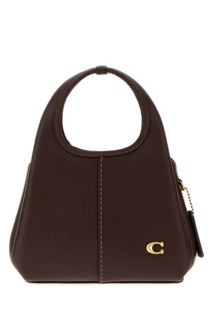 Коричневая кожаная сумочка Lena 19 от COACH NEW YORK (CCY32)