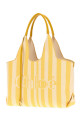 Embroidered canvas ChloÃ© Stripy shopping bag CHLOE (CH26AS767R65)