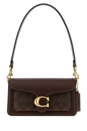 Коричневая кожаная сумка через плечо Tabby 20 от COACH NEW YORK (CY200)