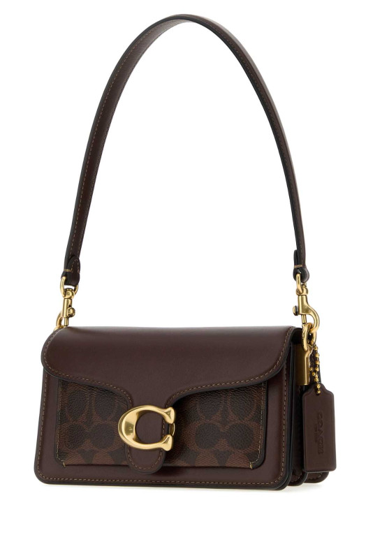 Коричневая кожаная сумка через плечо Tabby 20 от COACH NEW YORK (CY200)