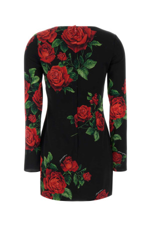 Printed stretch silk mini dress DOLCE & GABBANA (F623STFSA9R)