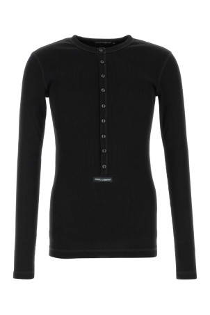 Black cotton t-shirt Black DOLCE & GABBANA (G8PG8TG7P3I)