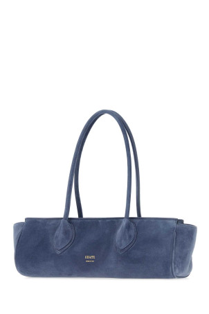 Cerulean blue suede Donna shoulder bag KHAITE (H2057726L726)