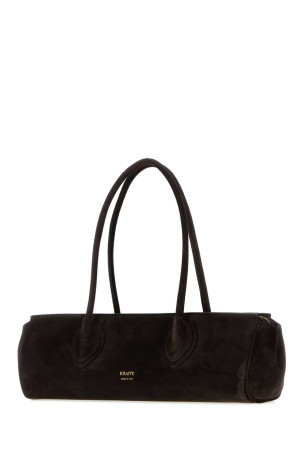 Dark brown suede Donna shoulder bag KHAITE (H2057726L726)