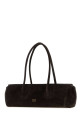 Dark brown suede Donna shoulder bag KHAITE (H2057726L726)