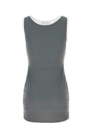 Grey stretch nylon mini dress MIU MIU (MF6438SOOO122R)