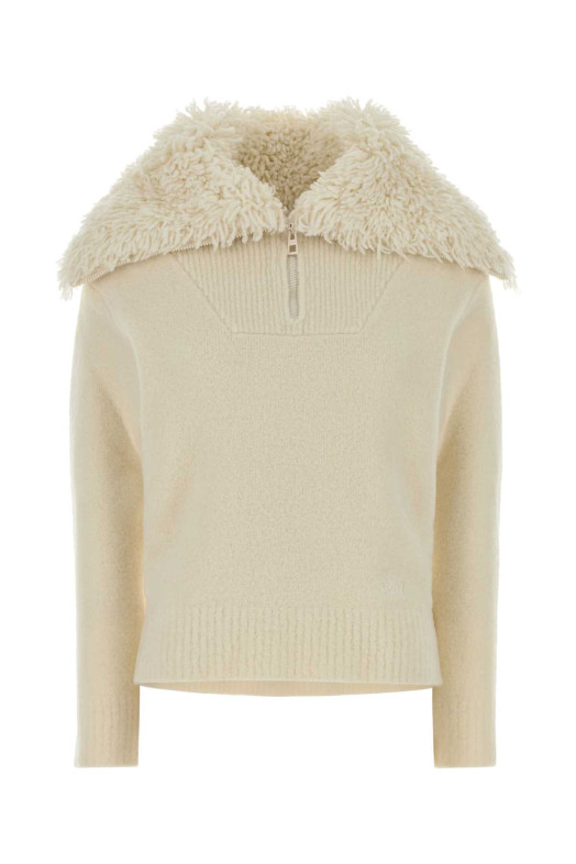 ZIP-UP SWEATER Brown LOEWE (S540Y14KIB)
