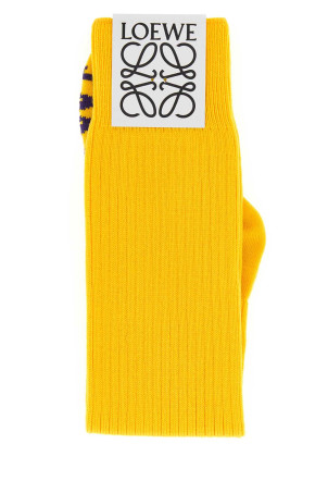 Yellow stretch wool blend socks Yellow LOEWE (S540Y27J01)