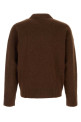 Chocolate stretch alpaca blend sweater AMI (UKS836KN0135)
