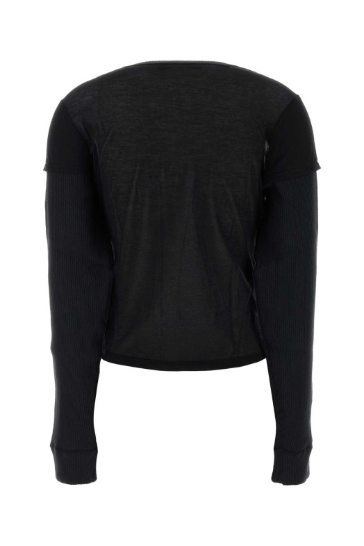 Black cotton blend cardigan OUR LEGACY (W4266HB)