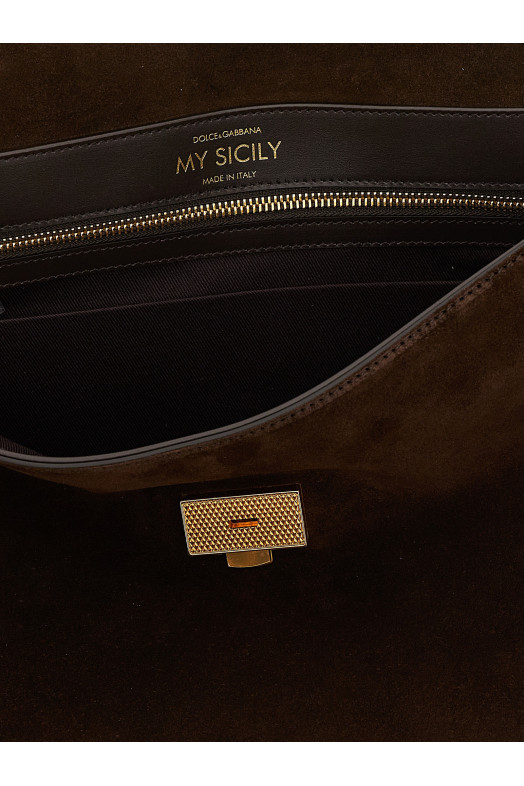 'My Sicily' large handbag Brown