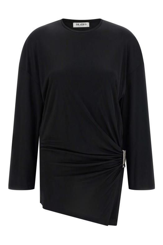 Metallic detail dress  Black