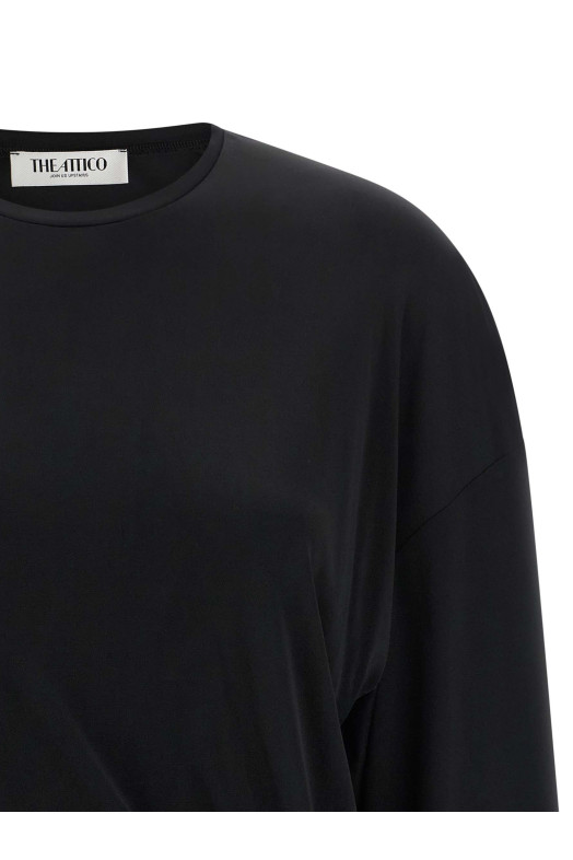 Metallic detail dress  Black