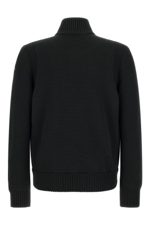 Кардиган із двох матеріалів, чорний MONCLER L20919B00027M1131999