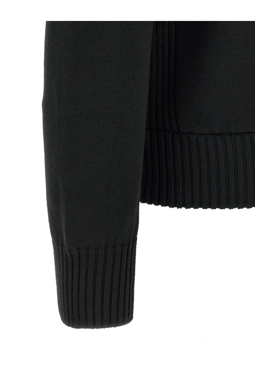 Кардиган із двох матеріалів, чорний MONCLER L20919B00027M1131999