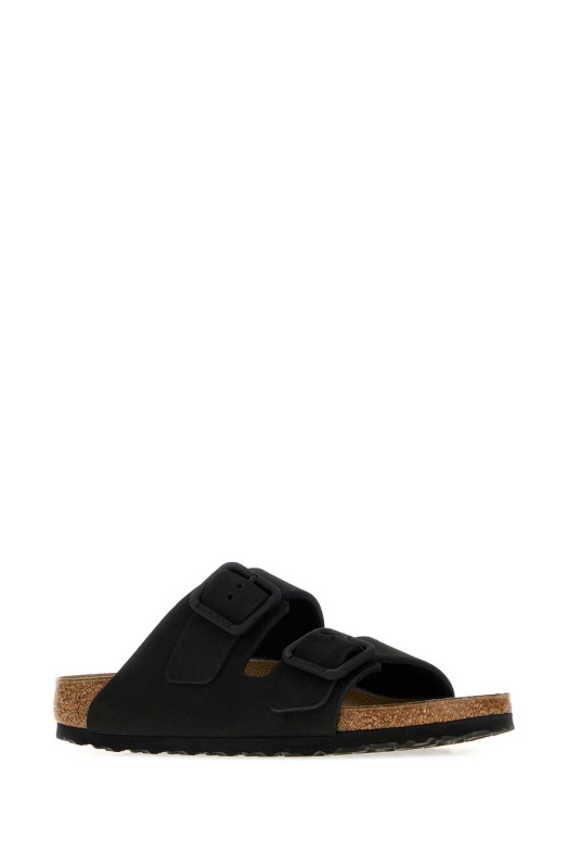 Black leather Arizona slippers Black BIRKENSTOCK (1031771)