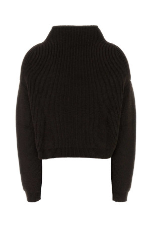 Dark brown cashmere cardigan KHAITE (18336645K645)