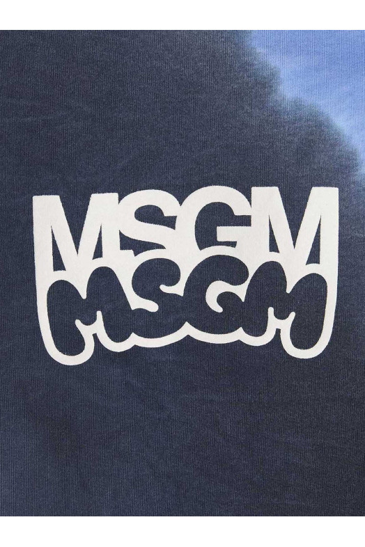 Logo print tie dye sweatshirt by Burro Studio Multicolor