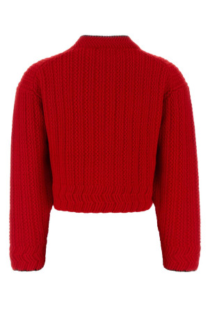 Red wool blend cardigan Purple CHLOE (CH26WMC12710)