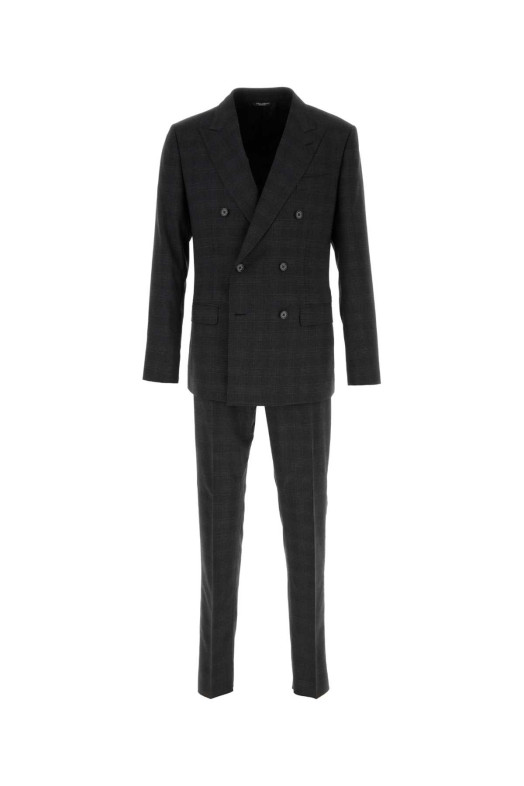 Embroidered stretch wool blend suit DOLCE & GABBANA (GK05TTFQZA7)