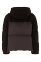 Dark brown boucle and polyester Cristallin down jacket MONCLER (L20931A00231599VV)