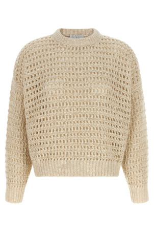 'Dazzling Braids' sweater Beige