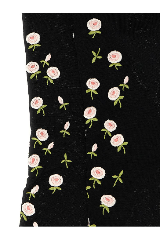 Парижские носки, черные PRADA 66630SCMO6664F0002