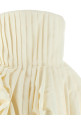 Pink skirt dress White