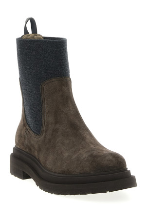 'Precious Loop Detail' ankle boots Brown