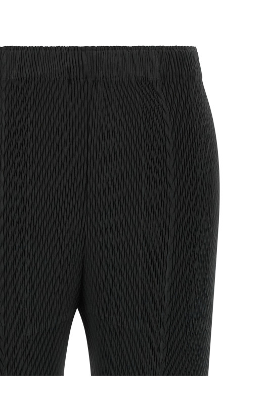 'Rhombus Pleats' pants Black