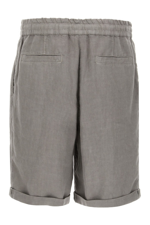 Linen bermuda shorts Gray