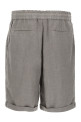 Linen bermuda shorts Gray