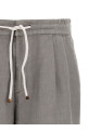 Linen bermuda shorts Gray