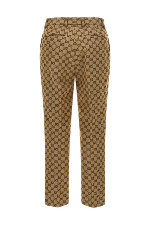 GG fabric trousers Beige