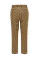 Брюки из ткани GG, бежевые GUCCI 786389Z7ADE2190