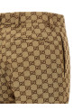Брюки из ткани GG, бежевые GUCCI 786389Z7ADE2190