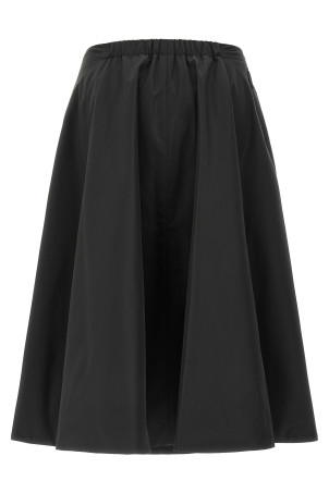 Padded taffeta skirt Black