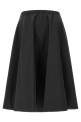 Padded taffeta skirt Black