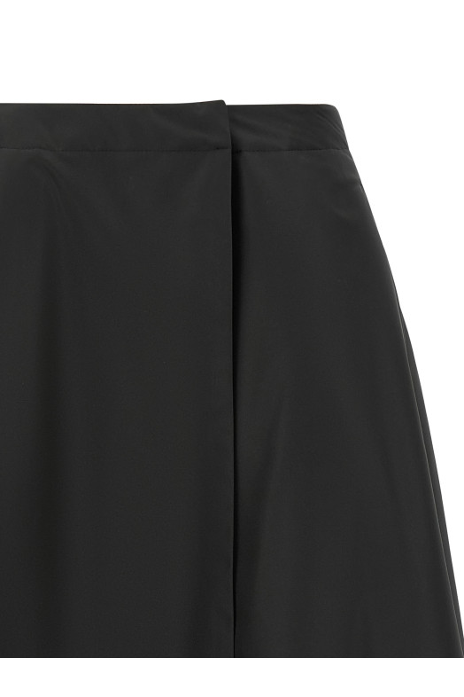 Padded taffeta skirt Black