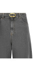 Belted jeans Gray
