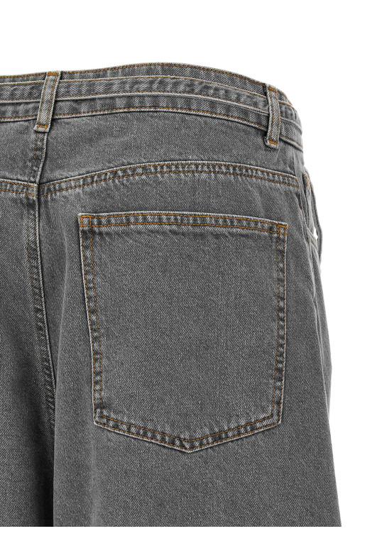 Belted jeans Gray