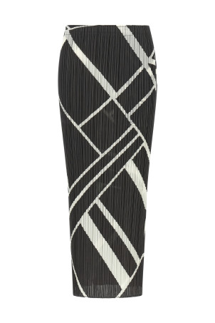 'Fold Line' skirt Gray
