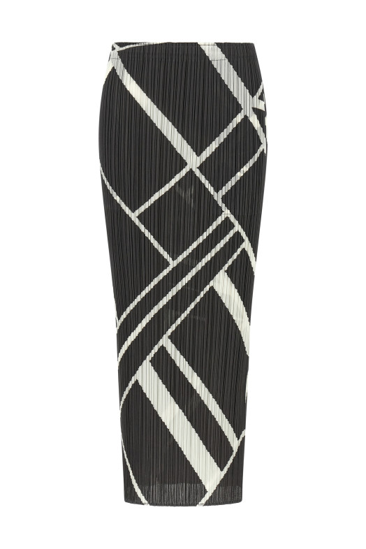 'Fold Line' skirt Gray
