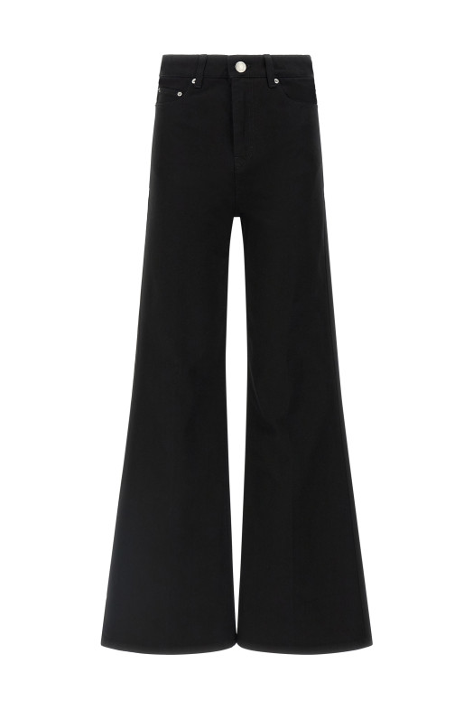Flared leg jeans Black