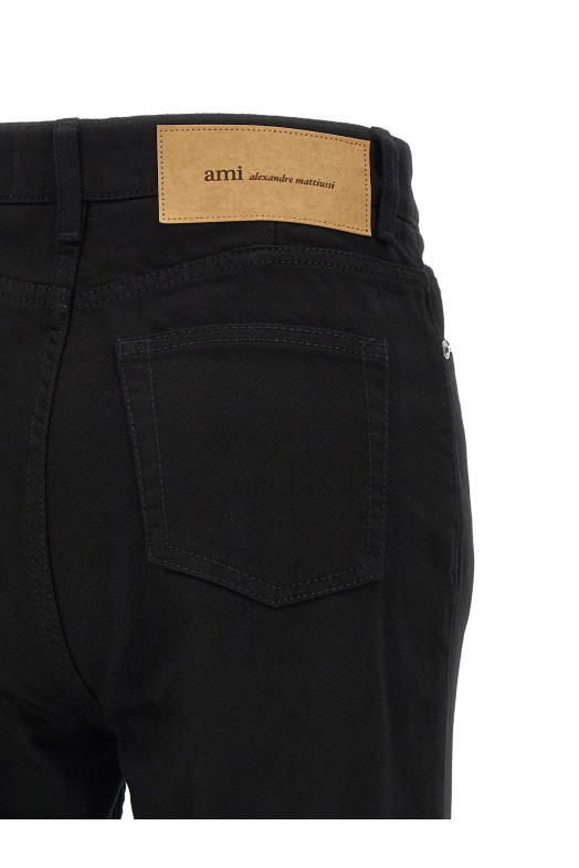Flared leg jeans Black