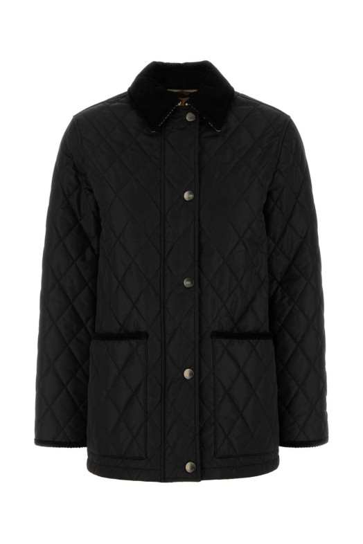 Чёрная нейлоновая куртка BURBERRY (8107463)