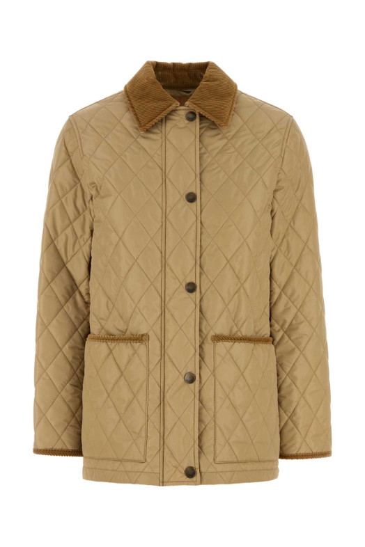 Бежевая нейлоновая куртка BURBERRY (8107464)
