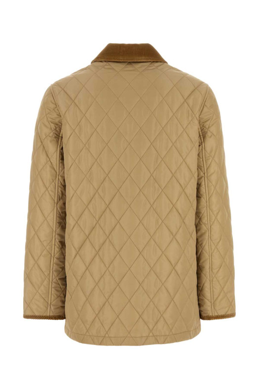 Бежевая нейлоновая куртка BURBERRY (8107464)