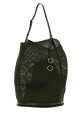 Olive green mesh large Hip bucket bag ALAIA (AA1L6006I249)