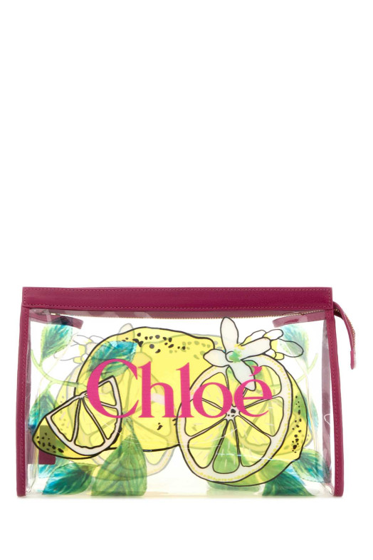 Printed rubber ChloÃ¨ Soleil clutch CHLOE (CH26AP784R87)